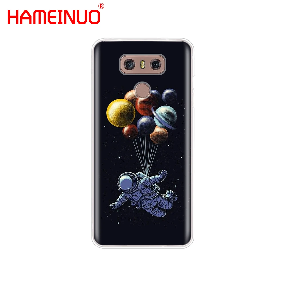 HAMEINUO чехол для телефона с изображением космоса любви Луны астронавта кота LG G7 Q6 G6
