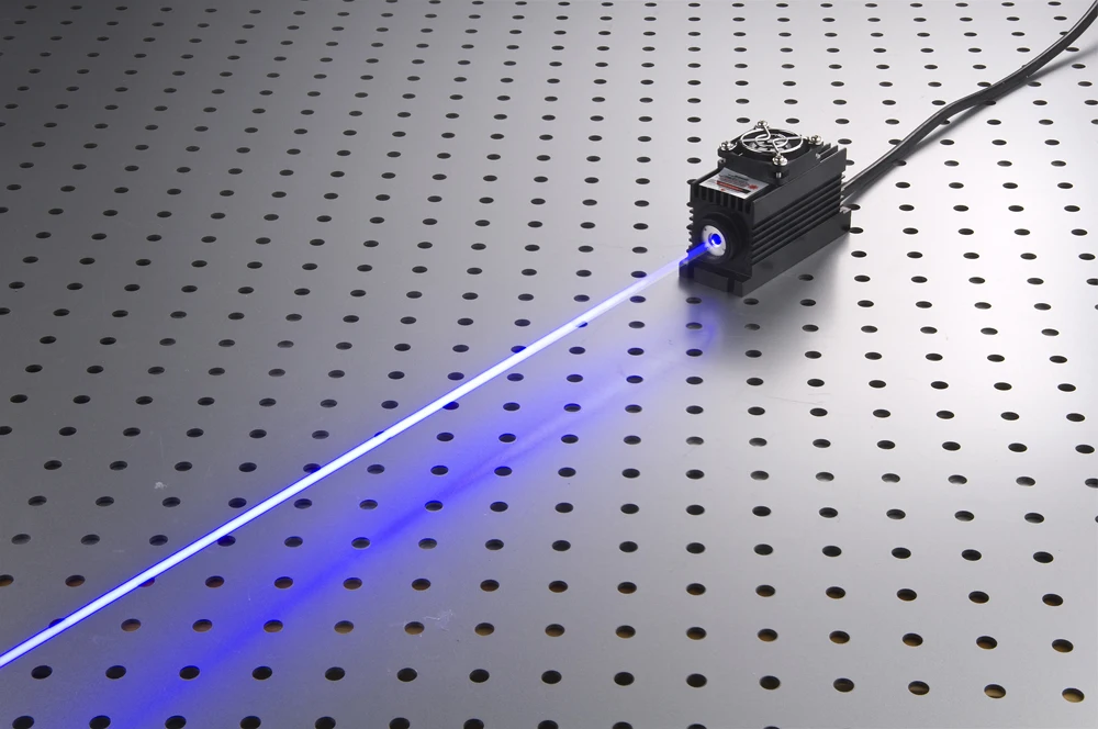 12V 405nm 400mW Violet Blue Laser Dot Module W/ TTL & Fan Cooling Stage Lights