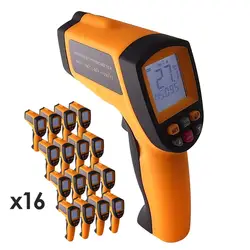 16 шт. x 12:1 DS цифровой пирометр инфракрасный лазерный термометр-50 ~ 700 C (-58 ~ 1292 F) диапазон, много 16
