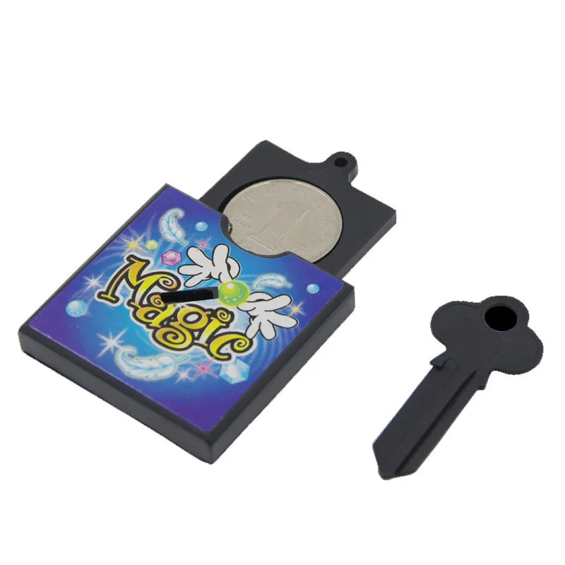 

Key Through Box Through Key Shells The Key Into The Currency Coin Street Magic Gimmicks,Easy Magic Tricks,Classic Professional