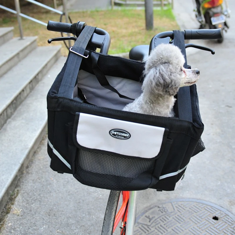 Luxury Durable Pet Bicycle Basket Carrier Bicycle Dog Leash Car
