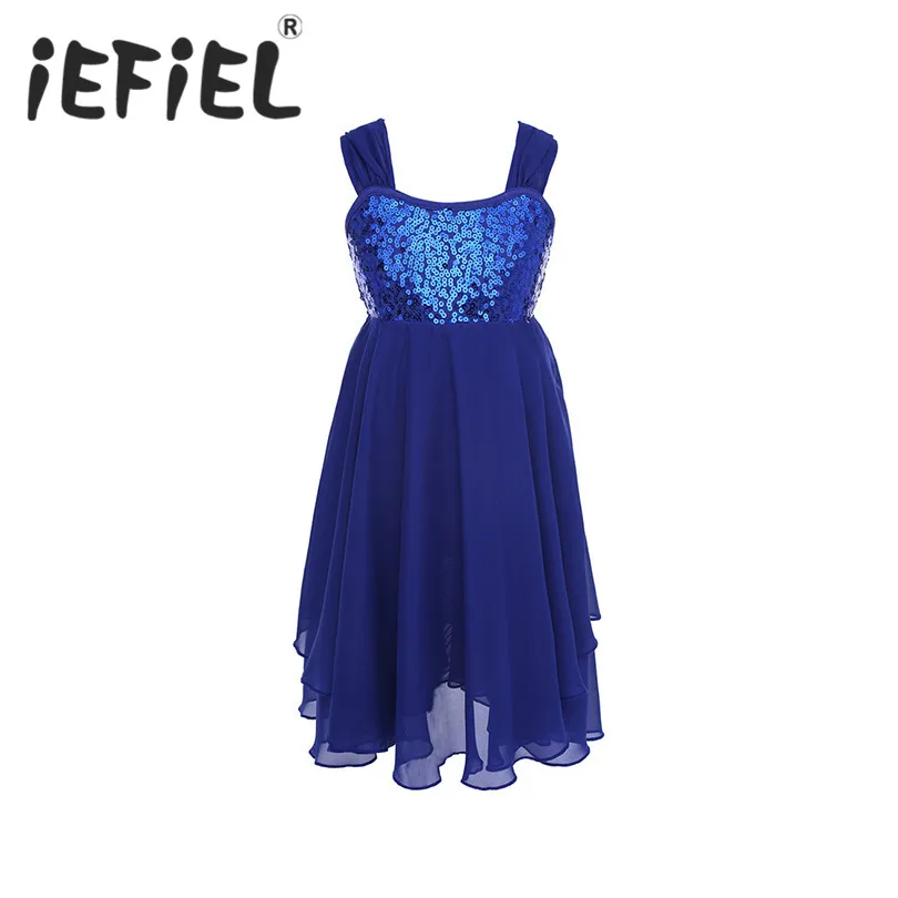 IEFiEL/детское шифоновое балетное платье-трико для девочек-подростков детское