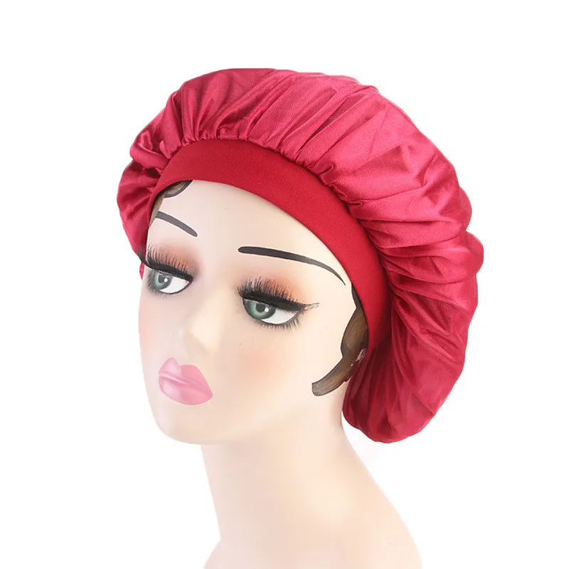 Новая мусульманская женская эластичная Тюрбан для сна, шапка, шарф, шелковистая шапочка при химиотерапии, шапки с раком, головной убор, повязка на голову, аксессуары для выпадения волос