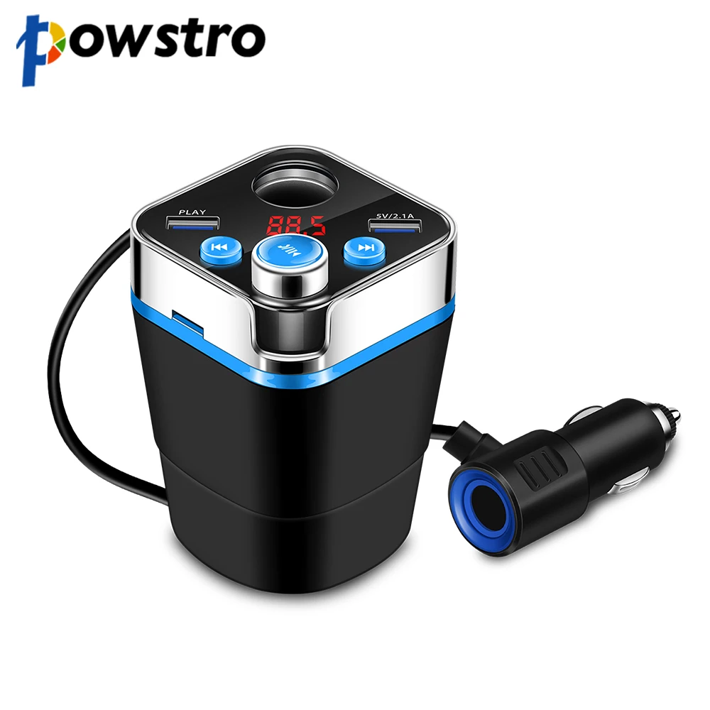 

3.1A Dual USB Car Charger Support for U Disk/TF Card Music Play DC 12/24V with 120W Cigarett Lighter Socket Adapter