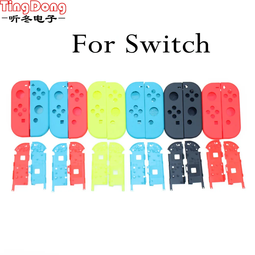 

Ting Dong Replacement Housing Hard Shell Skin Case for Nintend Switch NS Joy-Con Controller Green Faceplate Cover for joycon