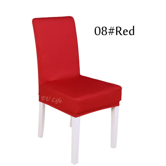 1 шт. обеденный зал стрейчевый спандекс чехлы для стульев cadeira протектор Slipcover Декор housse de chaise для sillas bone silla gorras - Цвет: Red