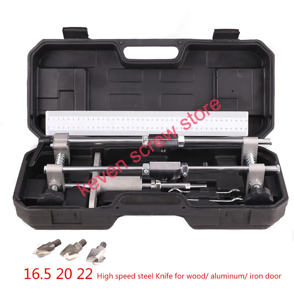 

1 sets locksmith specialopener hole machine rapid positioning of the board perforator HSS Knife for wood/aluminum/iron door