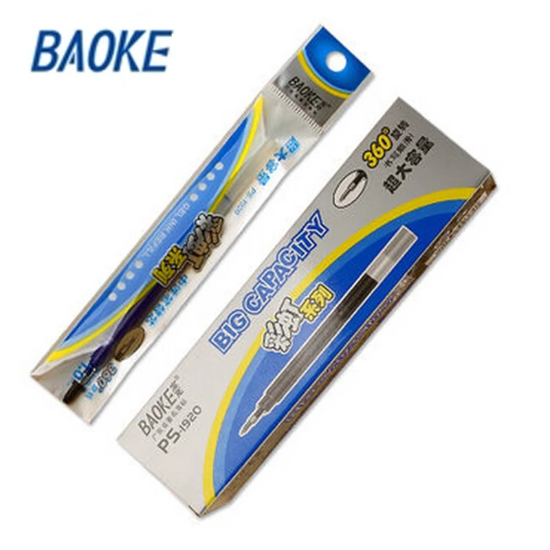 

24pcs/lot brand new premium large capacity 1.0mm gel pen refill high quality excellent writing Baoke ps-1920