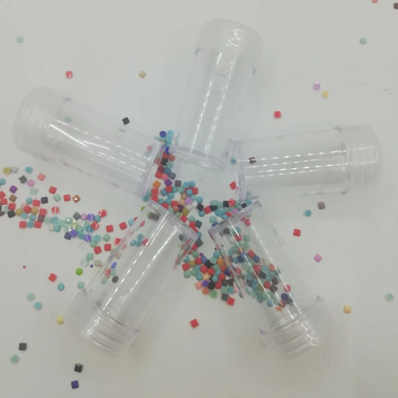 Diamond Painting Accessories 60Pcs Bottles Transparent Diamond Painting Beads Storage Container Box