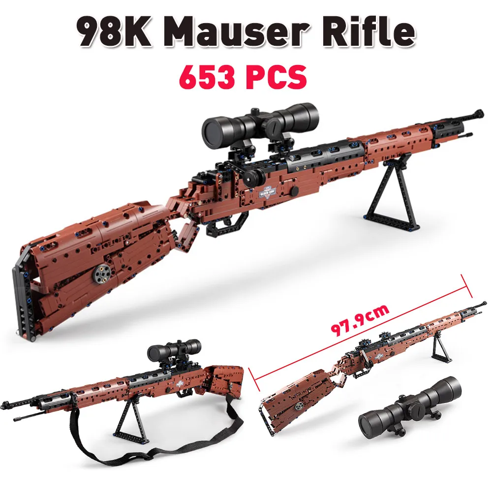 Игрушечный пистолет UZI 98k ak47 M4A1 Игрушечная модель строительные блоки совместимые