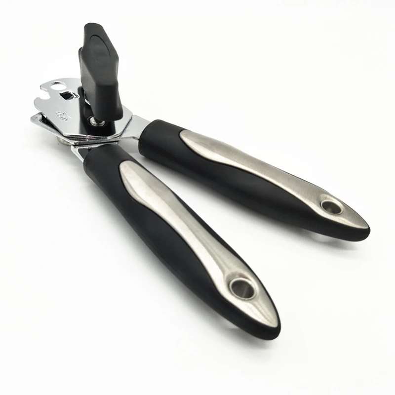 

High Quality Stainless Steel Cans Opener Professional Ergonomic Manual Tin Opener Side Cut Manual Bottle Opener