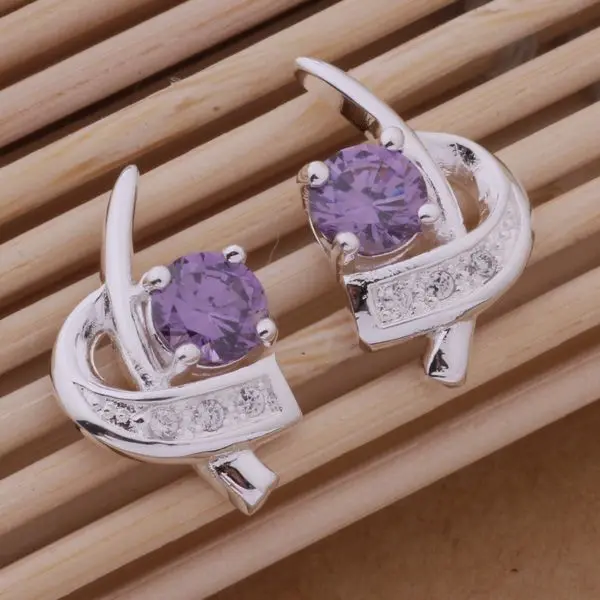 AE553 популярные серьги из стерлингового серебра модные ювелирные изделия серп