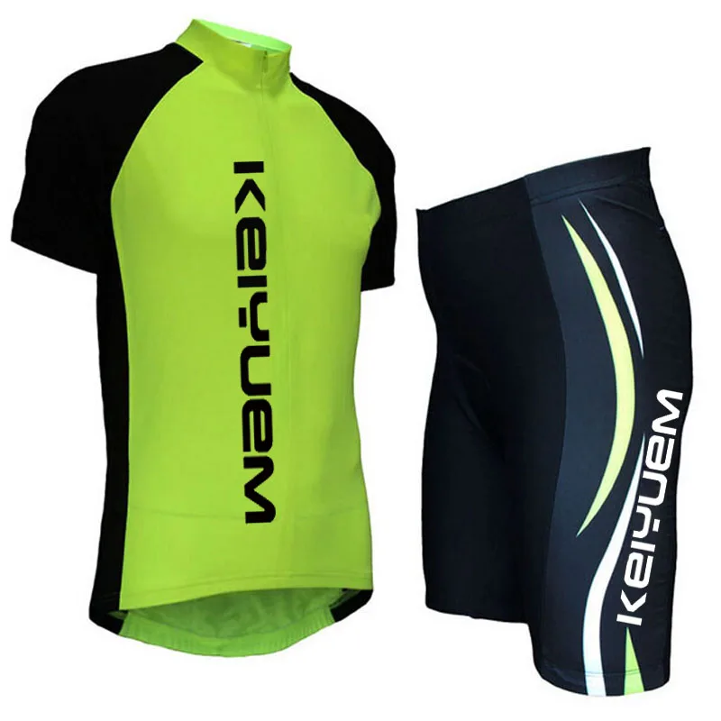 

KEIYUEM K 2017 New Pro Team Short Sleeve Cycling Jersey Set Bike Ropa Ciclismo Breathable Cycling Clothing for Man & Woman
