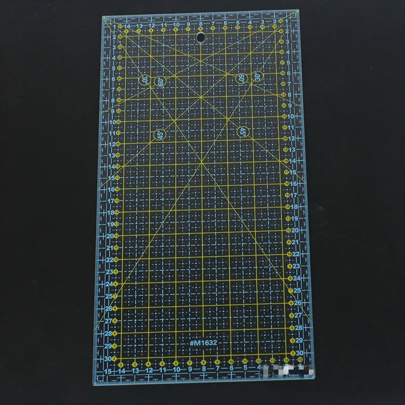 

15 *30 Cm Rectangle Transparent Acrylic Ruler Multi-usage Quilting Patchwork Ruler for Tailor Diy Garment Sewing Supply