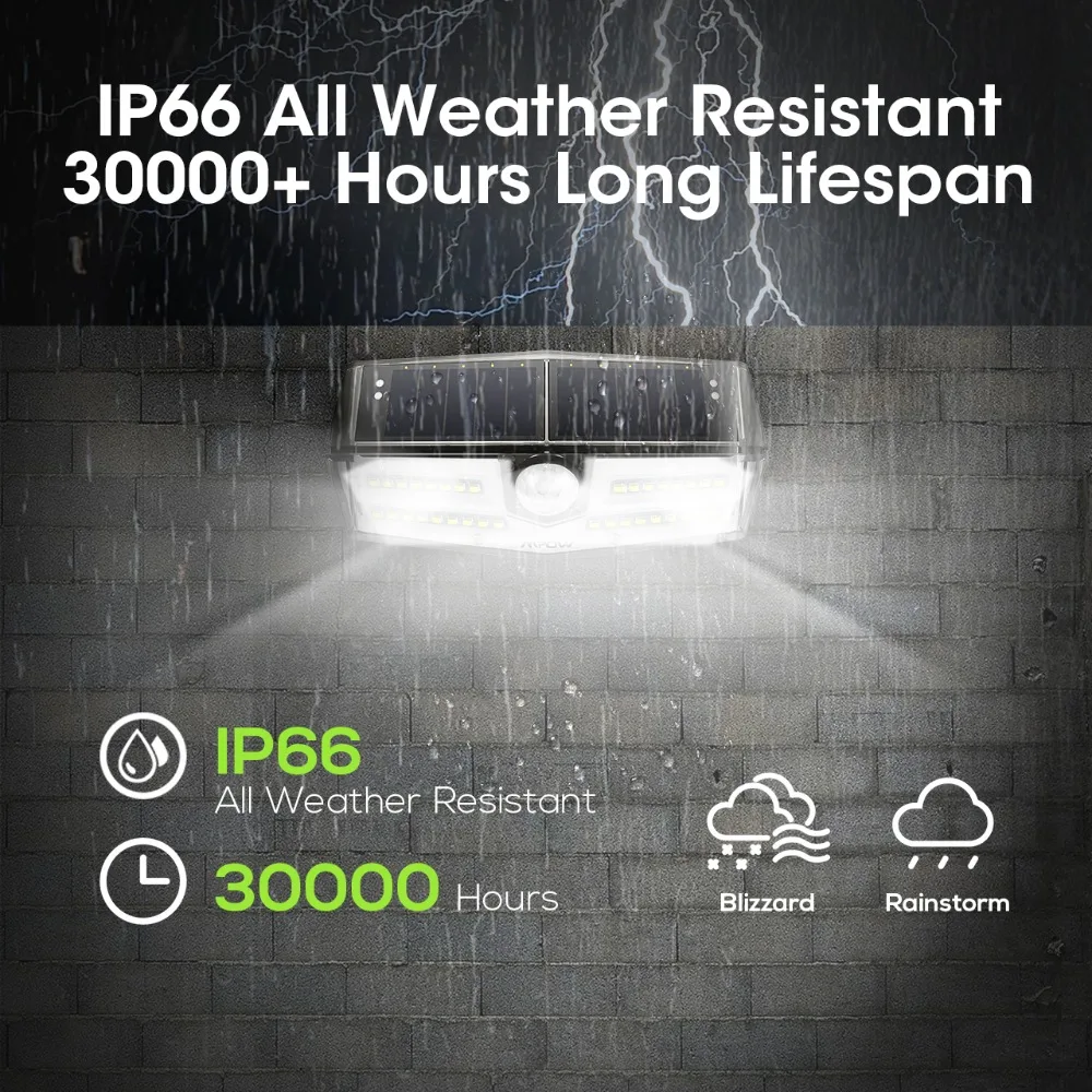 Best 4 Pack 40 LED Solar Lights Mpow CD182 Outdoor Motion Sensor High efficient Solar Panel Lamp IP66 Luz Solar Led Para Exterior