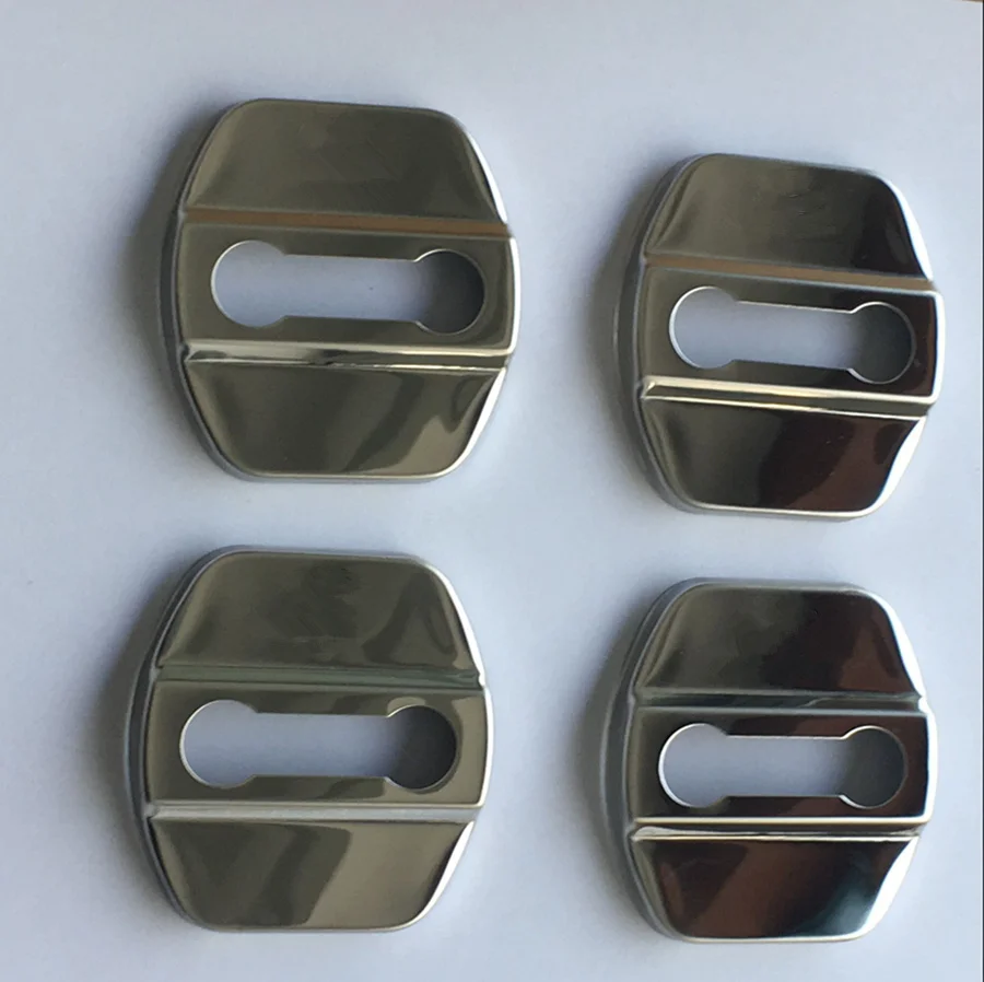 

Silver 304 Stainless steel Car Door Lock Protective Covers With 3M For Infiniti Q50L QX50 QX30 QX60 DoorLock Anti Rust Cover