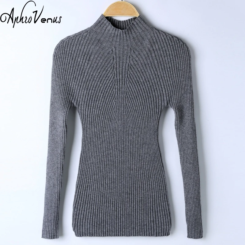 

Women Sweater Winter Autumn Sweaters for OL Female Long Sleeve Jumper Thin Casual Knitted Sweater Solid Vestidos Mujer Xmas gift