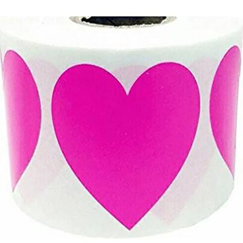 pink heart sticker