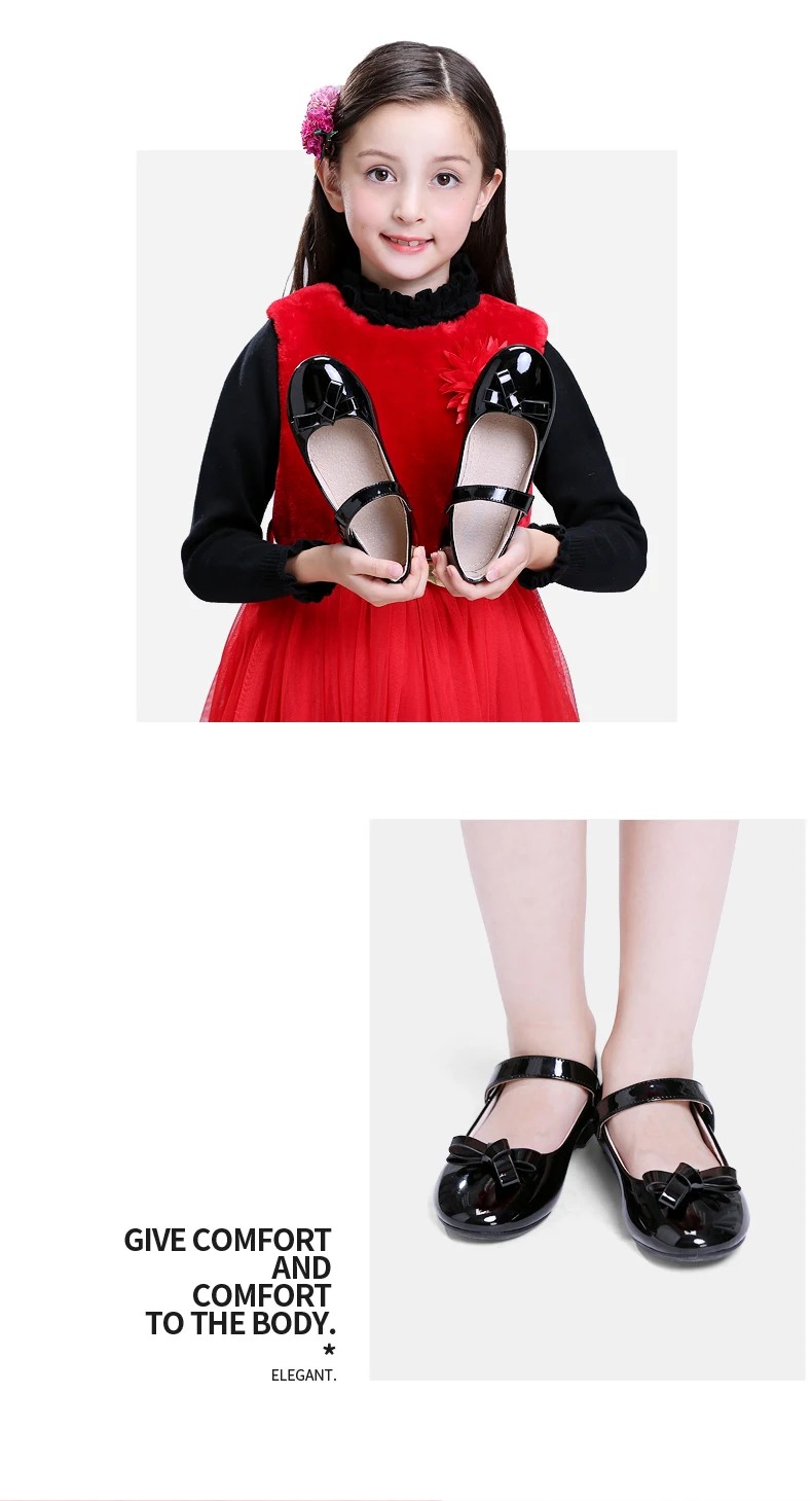 Новинка; детская обувь с бантом-бабочкой; обувь для девочек; цвет черный, красный, розовый; кожаная обувь принцессы в британском стиле для выступлений; Студенческая обувь для малышей; 018
