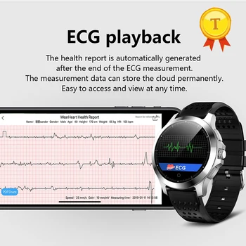 

2019 Toptronics TW8 smart wristband Medical Accurate ECG PPG smart watch fitness blood pressure sleep tracker for IOS android
