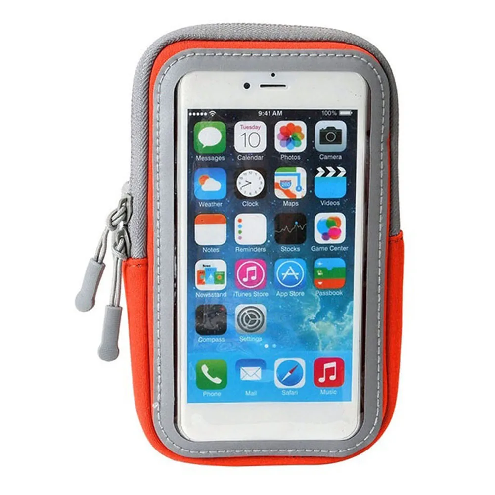 Спортивная сумка на руку, сумка на руку, посылка чехол, держатель, для бега, велоспорта, спорта, водонепроницаемый, для мобильного телефона BB55 - Цвет: orange M