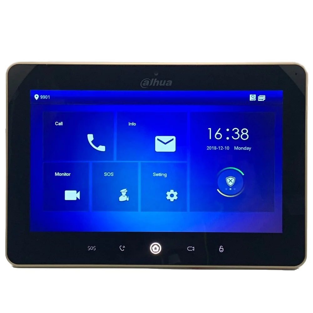 

ahua Multi-Language VTH5241D-CW 10inch Touch Indoor Monitor,Build-in WiFi and camera,IP doorbell, Video Intercom,wired doorbell