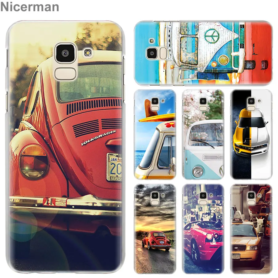 

Retro volkswagen bus Case Cover for Samsung Galaxy J4 J6 Plus J3 J5 J6 J7 J8 2018 C2 Core J5 J7 Prime Phone case Coque