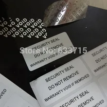 20*45 мм матовое серебро void меток безопасности оставляя слово "void" если удалить! Универсальный! Может использоваться везде