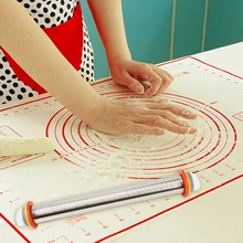 Behogar регулируемые Вертлюги Из Нержавеющей Стали булавка с ковриком для кухни форма для выпечки мучных изделий для пиццы печенья паста торт лапша