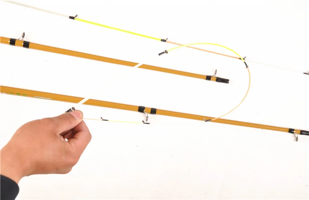 Vara de Pesca Pólo de Duas Macio Cauda Jangada Vara 1.3 e 1.5 e 1.8 m Segmento 2 Cuttage Enxertia Jogando Cores 15 Varas de pescar