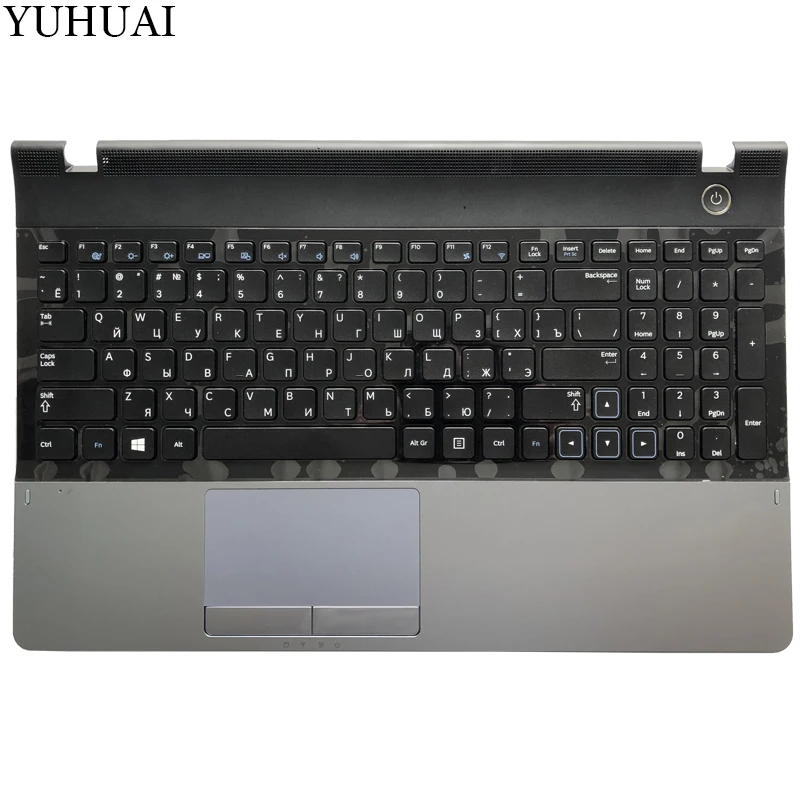 Nuevo para samsung NP300E5A NP305E5C NP300e5x NP305E5A 300E5A 300E5C 300E5Z ruso teclado portátil RU con el caso Palmrest Touchpad - 1