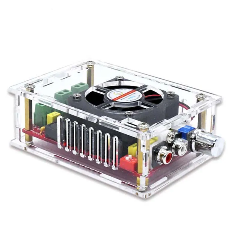 

XH-A101 TDA7498 100W + 100W DC9-34V 24V High Power Digital Amplifier Board with case and Fan amplifiers