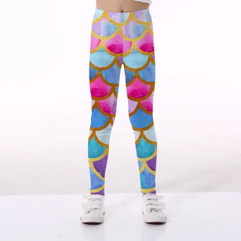 

girls leggings colorful kids casual fitness high waist leggings children baby girl cartoon pants