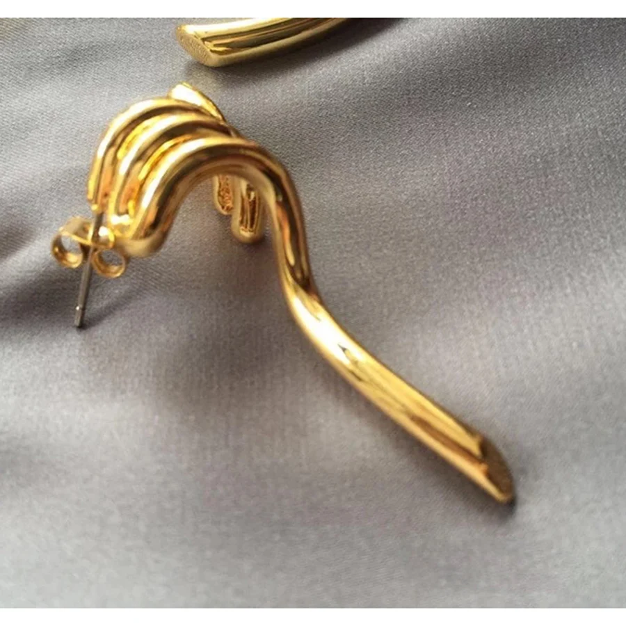 Парижский дизайнер, Современные Геометрические ювелирные изделия, выделяются, качественные золотые серьги с кисточками, роскошные амулеты Bijoux для дам, повседневные школьные OL