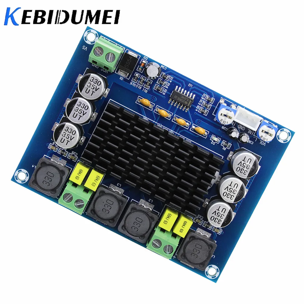 

Kebidumei TPA3116D2 Dual-channel Stereo High Power Digital Audio HiFi Power Amplifier Board AMP Module Chip Replace For Arduino