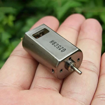 

180 RC Motor DC 9.6 V 30500rpm High Speed Motor with Front Ball Bearing, Strong Magnetic, Carbon Brush and Vents Shaft Dia 2mm