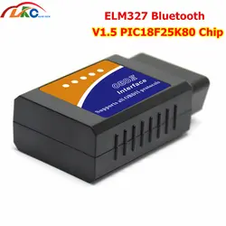 50 шт./лот ELM327 OBD2 V1.5 Bluetooth V03H2 неисправностей автомобиля корабля читатель Кода OBDII диагностический сканер DHL Бесплатная доставка