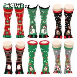 1 пара зимних носков с рождественским носком, унисекс, милые Носки с рисунком снеговика, совы, снежинки, оленя, пятизвездочных носков для