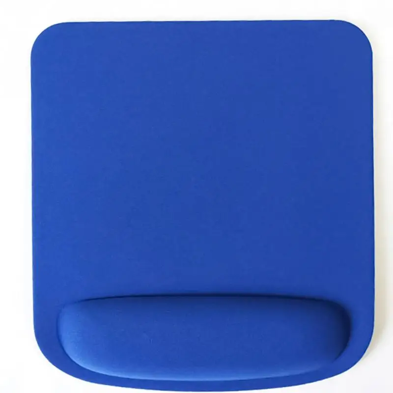 Профессиональный защищающий запястье оптический трекбол ПК утолщенный коврик для мыши комфортная поддержка запястья коврик для мыши коврик мыши для игры 4 цвета - Цвет: blue