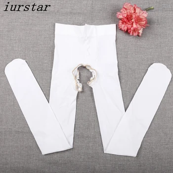 harajuku kawaii Fashion 12 Colors Sweet Sexy Velvet Open Crotch Stocking Tattoo Tights Women Girls Sheer Footed Tights Pantyhose open toe sheer tights