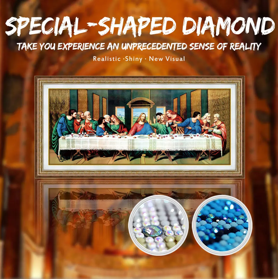 EverShine особой формы Алмаз живопись Тайная вечеря Алмазная вышивка религиозный праздник подарок 5D Алмазная мозаика Настенный декор