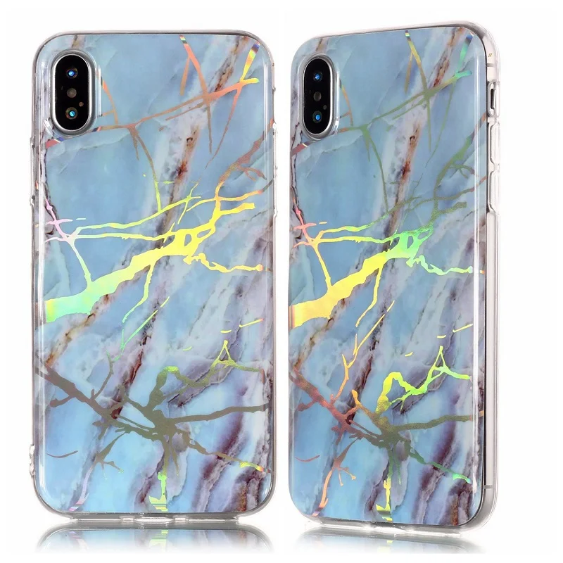 For iphone 5s 5 SE 6 6s 8 678 plus X Granite Scrub Laser IMD Marble Stone image Painted Silicone Phone Case For iphone 7 cases (19)