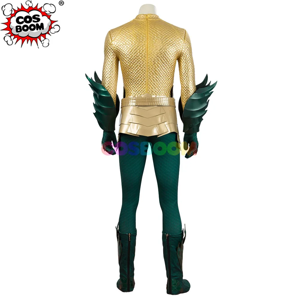 COSBOOM Aquaman косплей костюм Взрослый мужской Хэллоуин Карнавал супергерой Аквамен