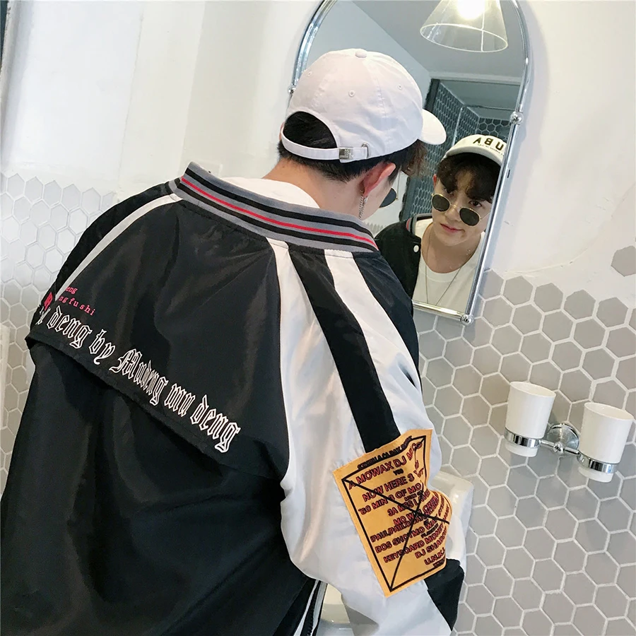 Baseball Casual Zipper Jacket Men Streetwear Autumn Street Style Sweatshirt Fashion Spring Coats Veste Homme Men Fashions 50JK29 Baseball Casual Zipper Jacket Men Streetwear Autumn Street Style Sweatshirt Fashion Spring Coats Veste Homme Men Fashions 50JK29