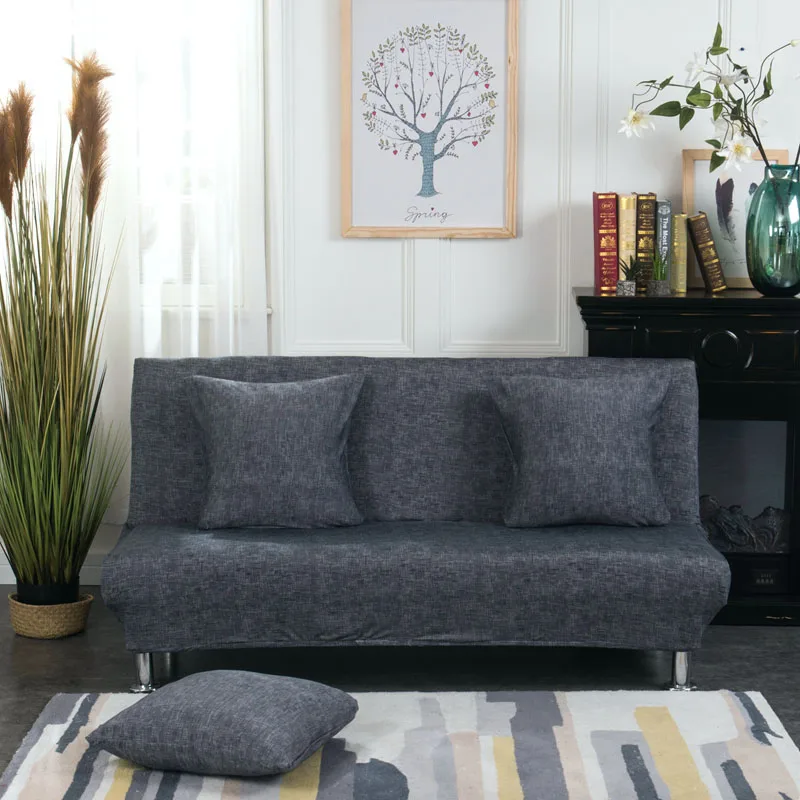 Эластичный диван-кровать, без подлокотника, съемные стрейч Чехлы для дивана, все включено, складная мебель, чехлы для дивана, Размеры S/M/L - Цвет: Color 16
