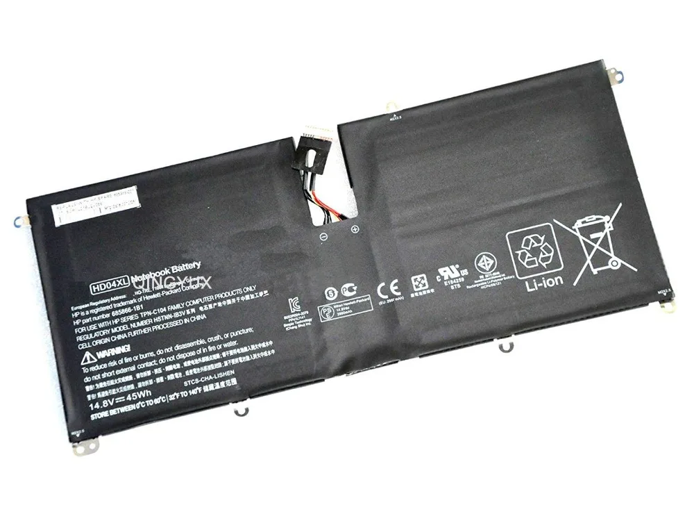 

QINGYUX HD04XL 685866-1B1 685866-171 14.8V 45Wh Laptop Battery Compatible with HP Envy Spectre XT 13-2120tu 13-2021tu 13-2000eg