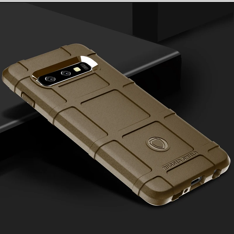 Бронезащитный экран чехол для телефона samsung Galaxy Note 8 9 10 Pro army green Прочный чехол для samsung S8 S9 S10 Plus Lite S10E чехол из ТПУ