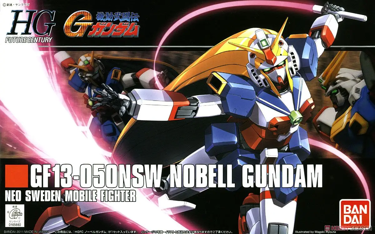 

Bandai Gundam 1/144 HGFC GF13-05ONSW NOBELL GUNDAM Mobile Suit Assemble Model Kits Action Figures Plastic Model Toys