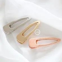 1 шт. заколки для волос для женщин, аксессуары для волос, металлические полые, классическая форма, утконоса, зажим, боковая заколка, шпилька, слово, сплав, заколка для челки, G0402