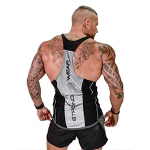 Новая мужская майка для бодибилдинга, брендовая одежда для тренировок с принтом, майка для фитнеса, Спортивная майка высокого качества